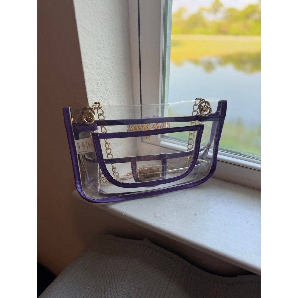 Minnesota Vikings NFL Football Clear Stadium Fashion Purse by Foco - Picture 5 of 12